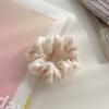 Korea Women Hair Scrunchie Blue Plaid Dot Elastic Hair Bands Stretchy Hair Ties Summer Ponytail Holder Girls Hair Accessories