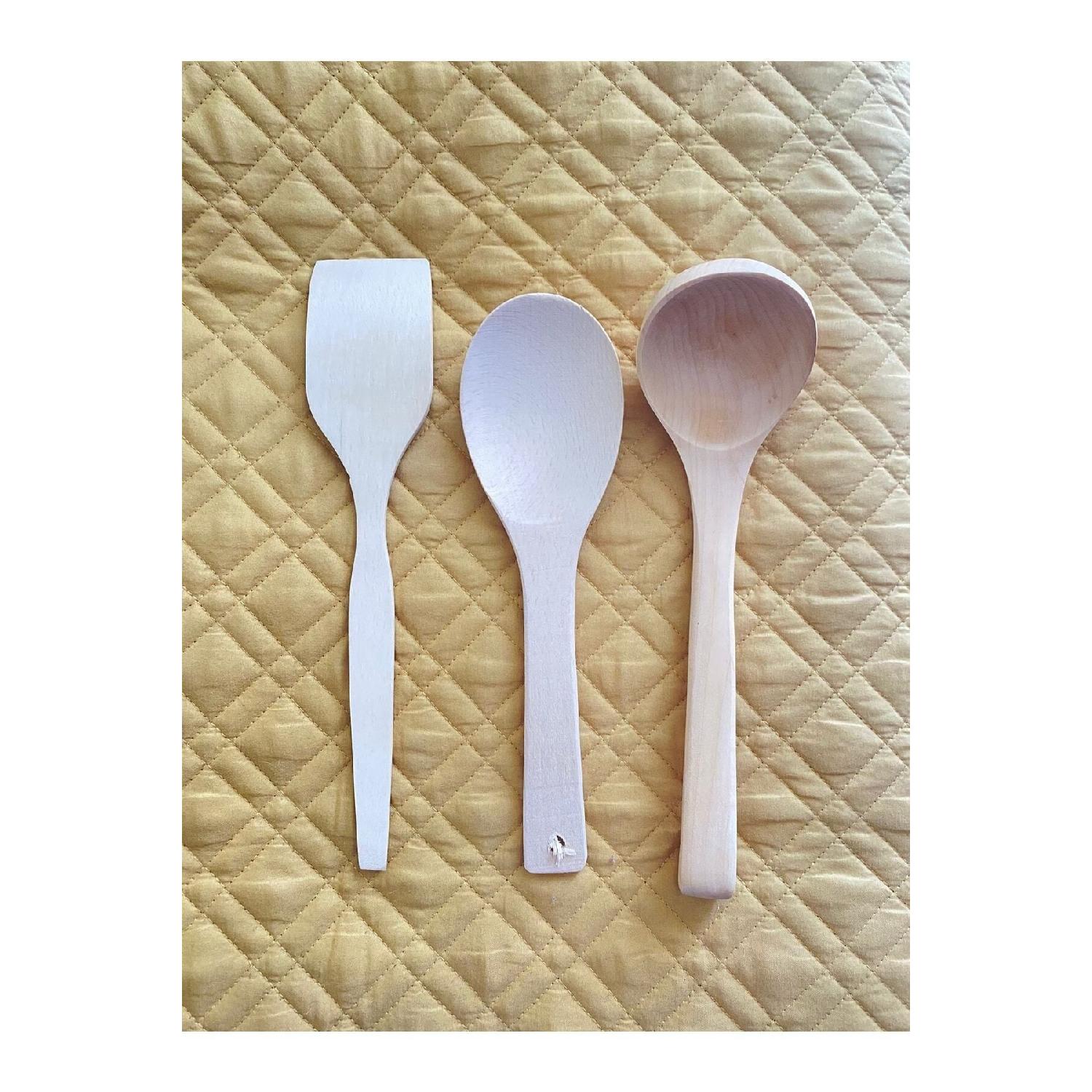 

3-piece Dining Utensils Wooden Spoon-wooden Ladle (30cm-26cm-28cm)