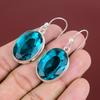 Faceted Indicolite Earring Genuine Gemstone Earring 925 Sterling Silver Earring Beautiful Indicolite Jewelry Handmade Earring Gifts For Wife