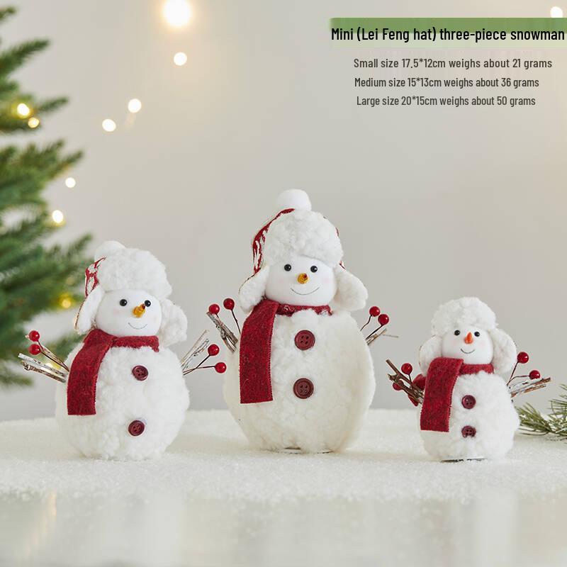Christmas Snowflake Series: Snowman, Santa, and Reindeer Ornaments for Holiday Decor