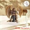 8in Golden Angel Anime Guardian Deity Acrylic Figurine 2D Desktop Bedroom Office Colorful Photography Prop Decoration Gifts Toy