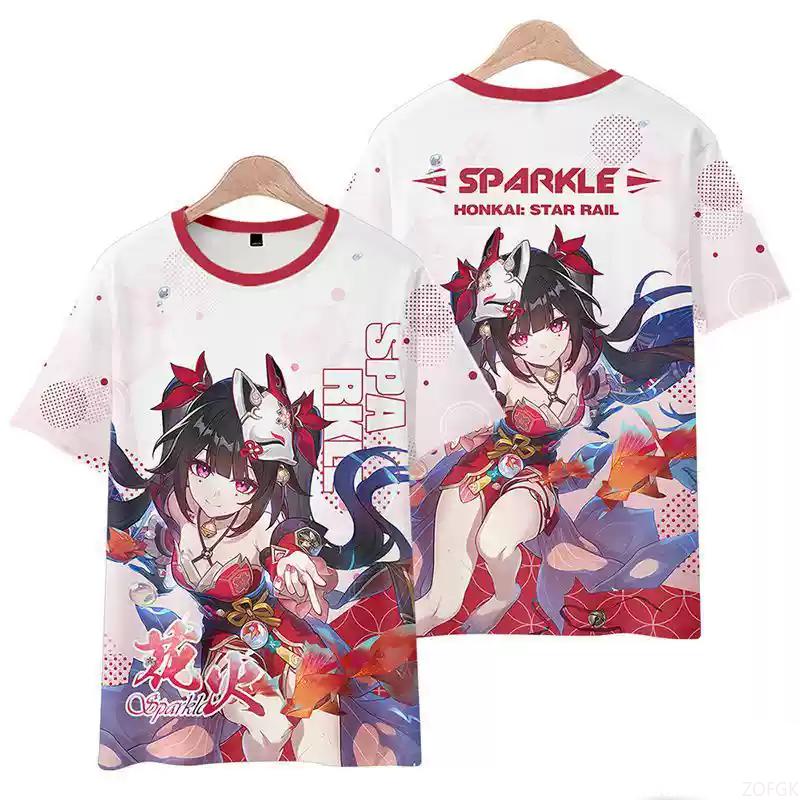 

Ролевая игра Футболки с 3D-принтом Мужские Женские Футболка с коротким рукавом и круглым вырезом Харадзюку Y2k Топы Одежда S