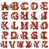 Indoor Holiday Decorations Cute Snowman Letter Christmas Ornament, 2D Flat Personalized A-Z Alphabet Gifts for Family Friends Acrylic Hanging Pendant