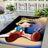 1pc Pinocchio Pattern Area Rug Soft Flannel for Living Room, Office, Bedroom, Outdoor and Camping, Sofa Coffee Table