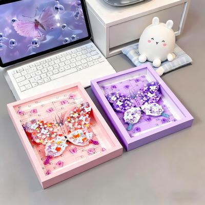 Non-Toxic Dream Butterfly Model Assembly Building Blocks Diy Fantasy Picture Frame Ornaments Home Decorations Kids Toys Gifts For Children