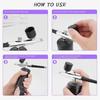 Aug. Airbrush KIT Cordless Rechargeable Compressor Airbrush Set Automatically Handles Model Painting, Nails, Makeup B
