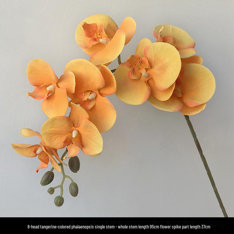 Light Luxury Phalaenopsis Artificial Floral Arrangement for Dining Table Decoration