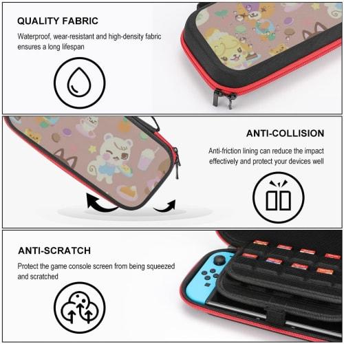 Compatible with Animal Crossing: New Horizons, this protective case and storage bag for the Nintendo Switch is dustproof, stain-resistant, shock-resis