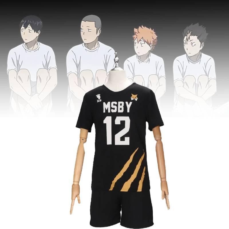 Character Haikyuu Anime Number Black Ball Suit Short Sleeve Shorts Cosplay