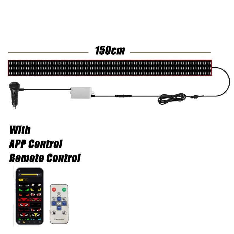 LED Devil‘s Eyes Panel Screen Light APP Control 1.2-2M Matrix Animation Display Screen Light for Car Truck Windshield Decoration