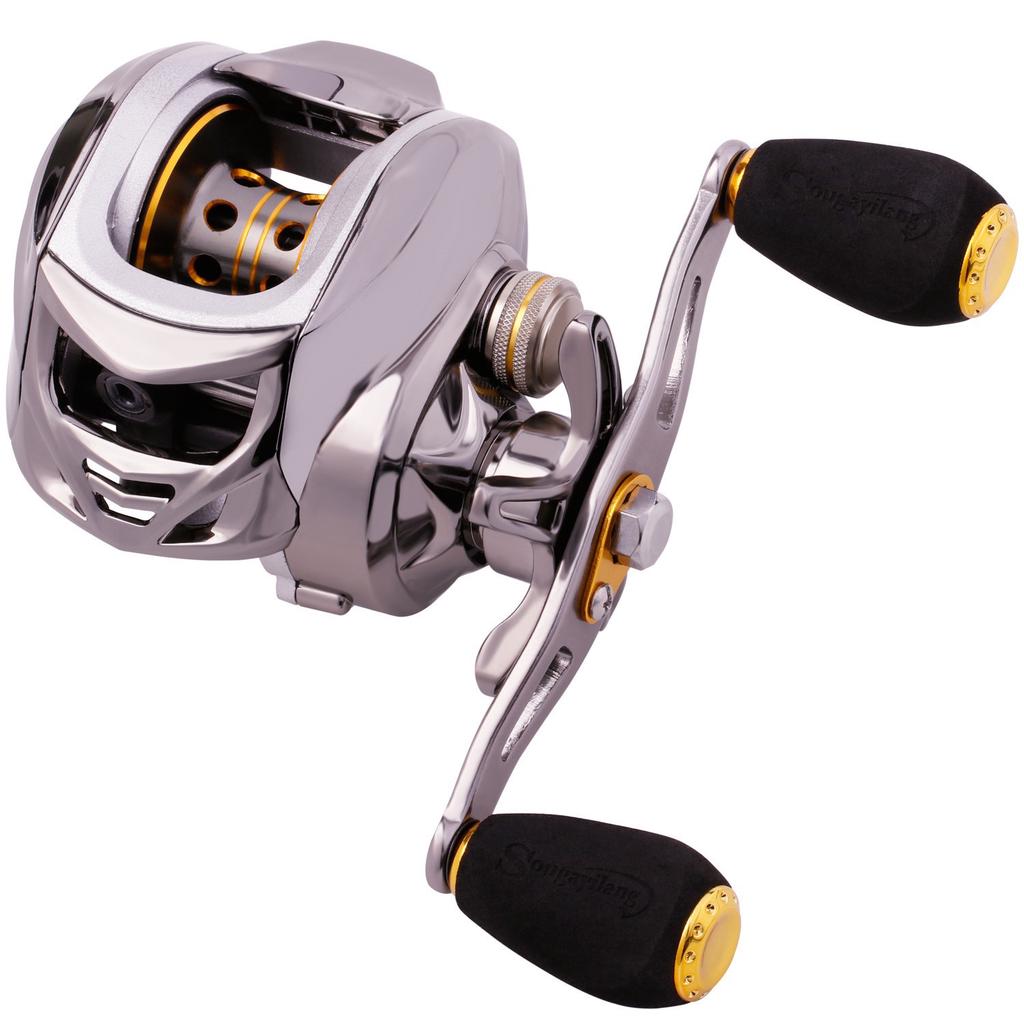Baitcasting Fishing Reel -6.3:1 Low Profile Baitcaster Reel with Magnetic Brake System11+1BB