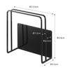 Yamazaki Magnetic Cutting Board Stand, Black, Approx. W13.5 x D5.5 x H14cm, Tower, Floating Storage, Easy Installation, 5139