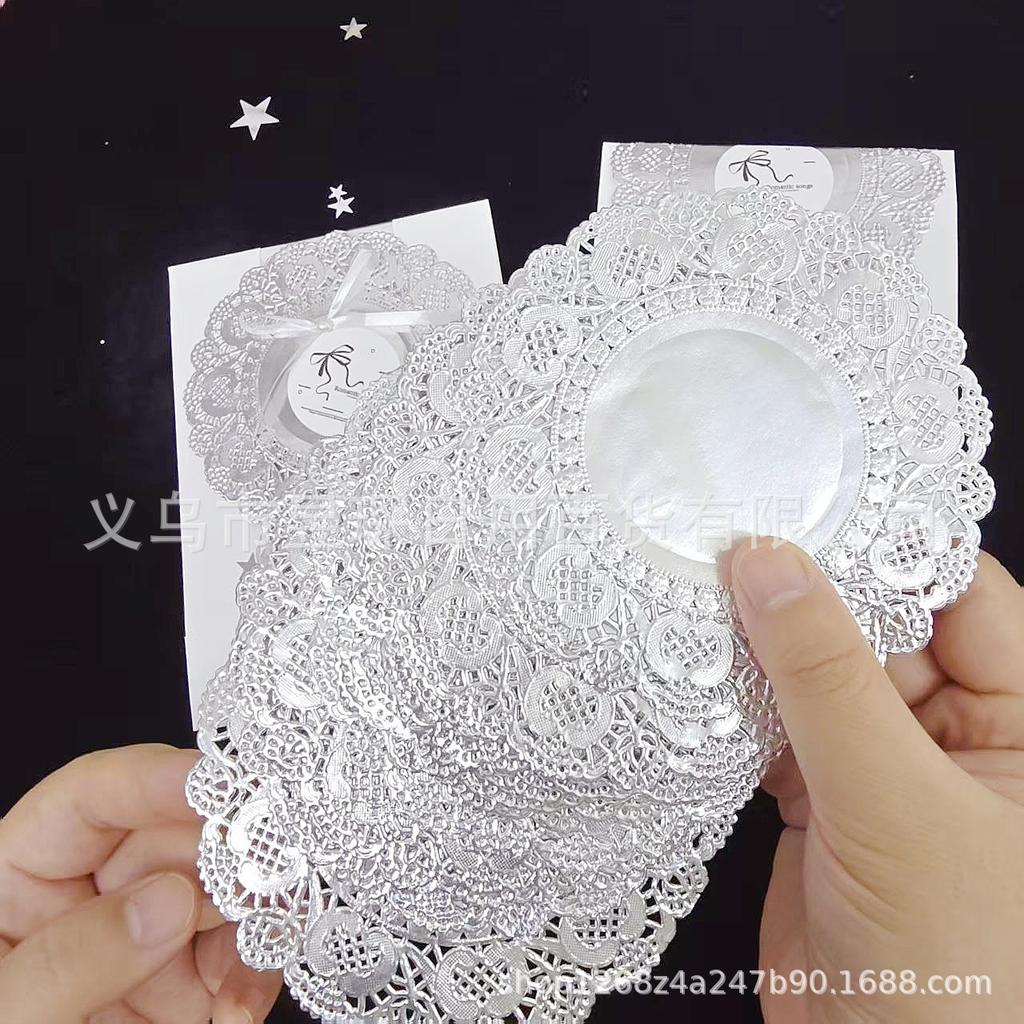 Korean-Style Silver Lace Paper Doilies for DIY Journal Decoration