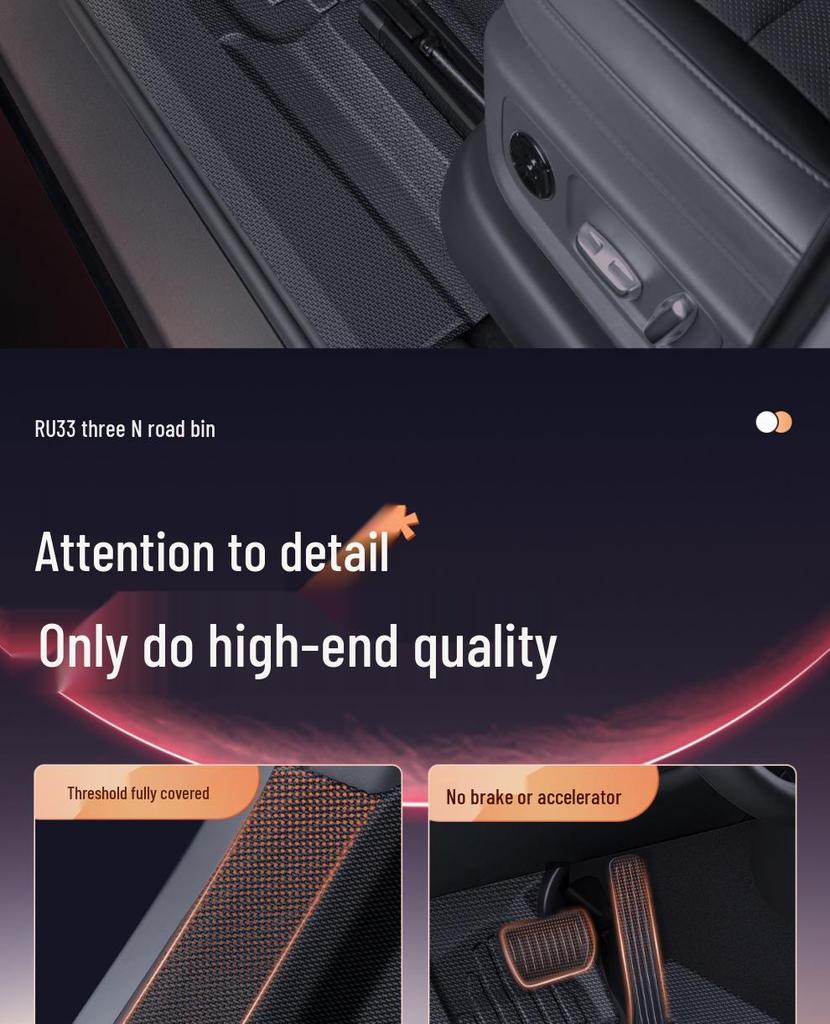 Geely Xingyuan 2024-2025 Double-Layer Door Sill Floor Mats, Full Surround TPE