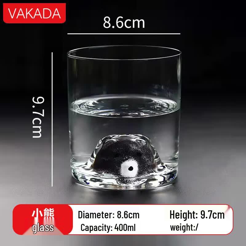 VAKADA High Borosilicate Glass Juice & Beverage Cup