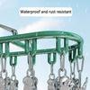 Clothes and Socks Drying Rack, Stainless Steel Underwear Dryer Washing Rack with Windproof Hook for Hanging Towel Bra Gloves Clo