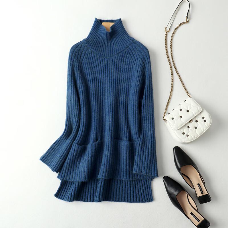 

Firstview Women s High-Neck Long-Sleeve Sweater One Size