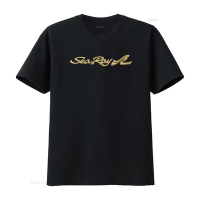 SeaRay Logo Power Boats Yacht Mens Black T Shirt S M L XL 2XL NEW Stylish Design Vintage Washed Breathable Homme