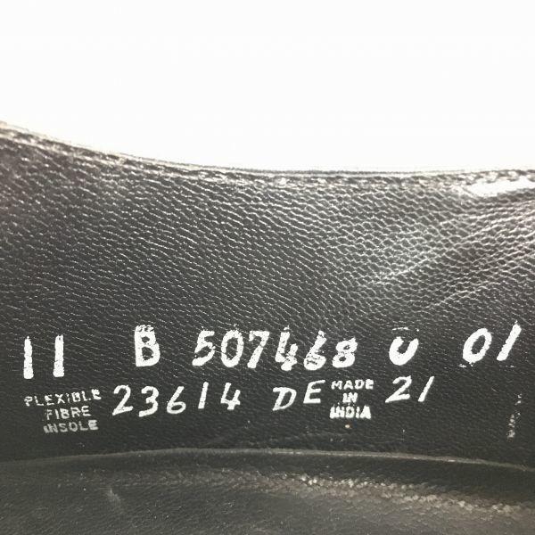 80er-90er Vintage Florsheim U-Tip Businessschuhe Größe 11B 27.5-28.5 Schwarz Herren(GEBRAUCHT)