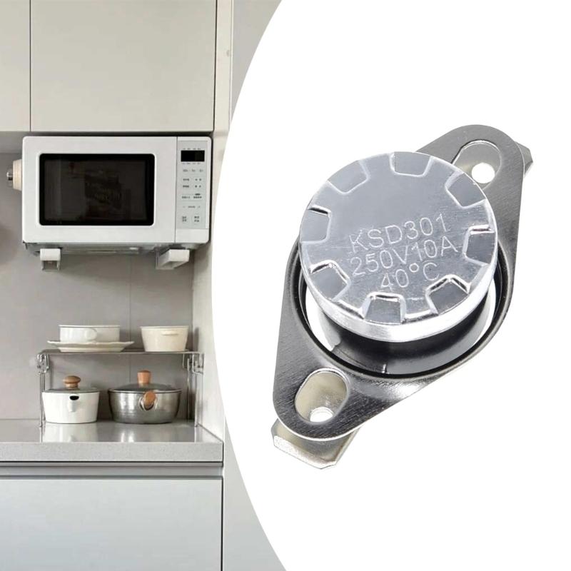 3Pcs KSD301 250V 10A Normally Closed Thermostat Temperature Thermal Control Switcher Repair Part 40/70/85/125℃