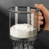 1Pc Handheld Flour Sifter, Semi-Automatic Fine Mesh Flour Sieve with Spring-Press Handle for Baking, Cakes, Bread & Pastry