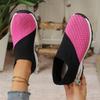 Fashion Summer Women Fashion Vulcanized Sneakers Platform Solid Color Flat Ladies Shoes Casual Breathable Wedges Ladies Walking Sneakers