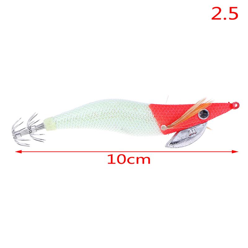 

1Pc Fishing Shrimp Lure Luminous Squid Jig Lure Octopus Bait With Squid Hook