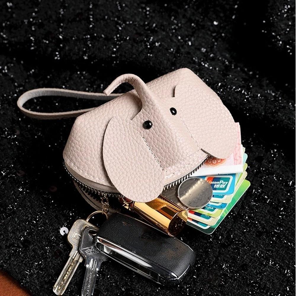 Key Ring Lipstick Bag PU Leather Women Coin Purse Small Purse Wallets Korean Money Bag Card Holder