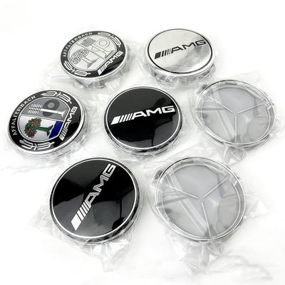 4Pcs 75mm Wheel Hub Center Cap Emblem Replacement For AMG Mercedes Benz C180 C200 E260 E300 ML350 W204 W210 W211 A1714000025 Car