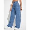 Jeans Rétro Évasés Taille Haute Chic pour Femme