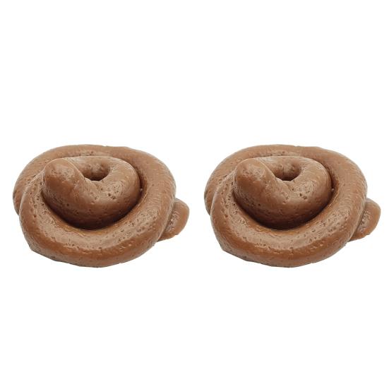 1/2/3Pcs Fake Shit Squeeze Toy Anxiety Stress Relief Simulated Poop Sensory Toy Soft Stretchy Fidget Toy Prank Gag