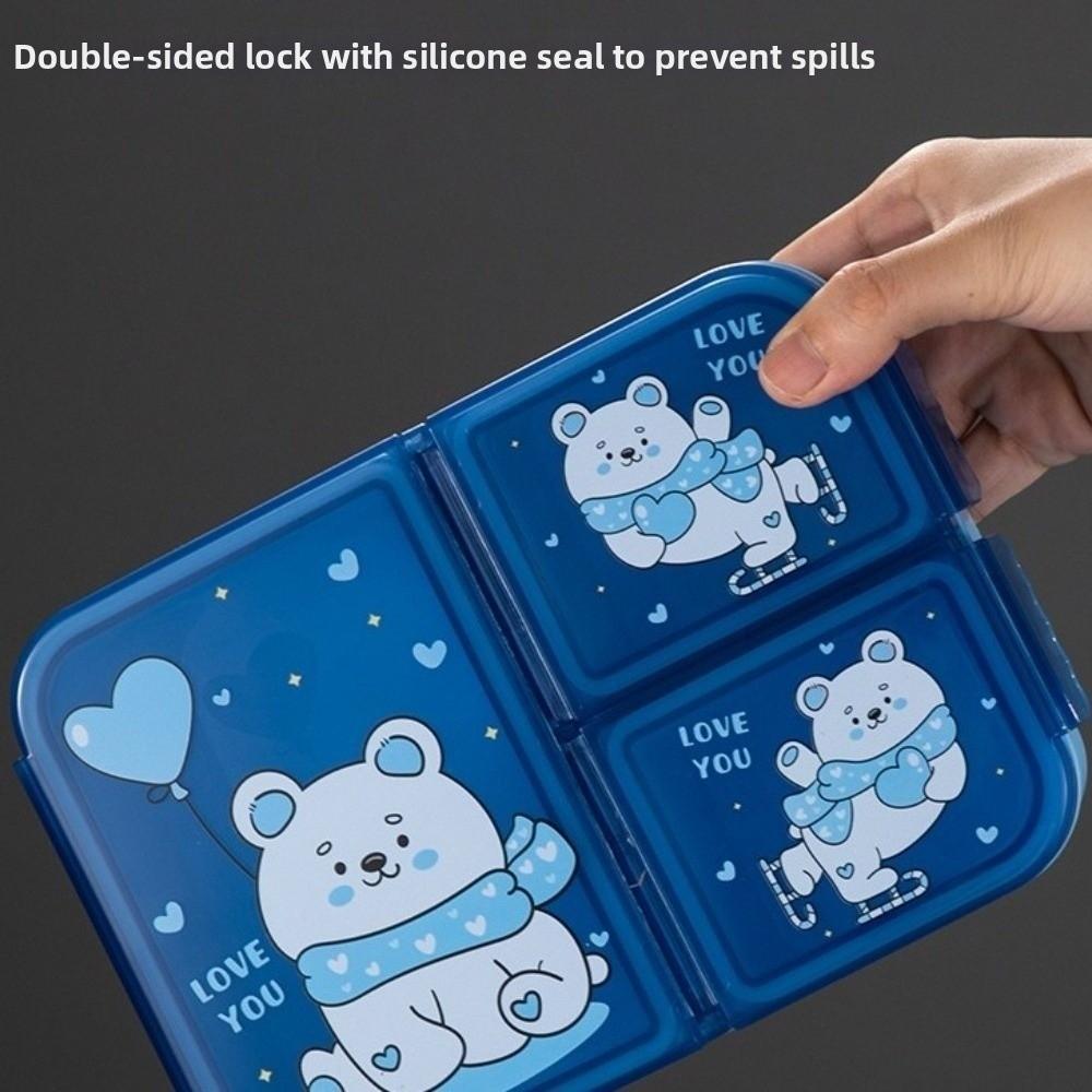 Food Grade Cartoon Lunch Box Large Capacity Food Container Fruit Food Box  Picnic Activities