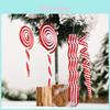 Charming Red And White Candy Hanging Ornaments For Festive Holiday Decorations