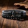 New 2Pcs Men Bracelet Set Premium Selected 4mm Cord Multiple Colors And Sizes Available Casual Street Versatile Wrist Accessory
