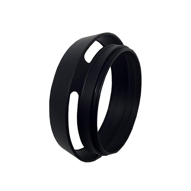 

Металлическая вентилируемая бленда для объектива 35/37/39/40.5/43/46/49/52/55/58/62/67/72/77/82 мм с резьбой, защита для объектива Canon Nikon 52MM чёрный