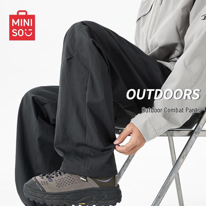 

MINISO Men s Casual Straight-Leg Cargo Pants 3XL