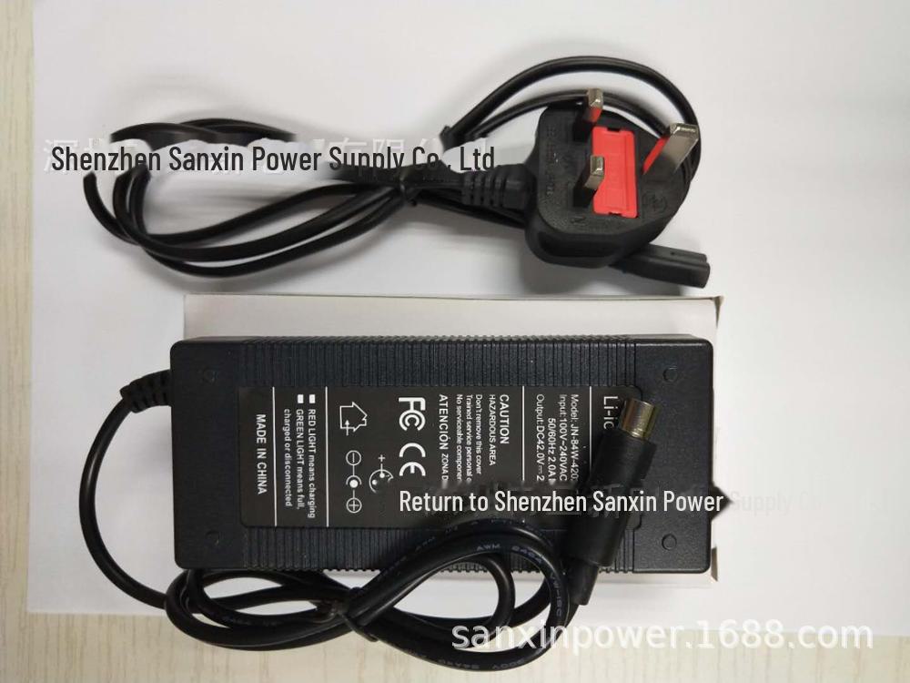 Cargador Universal 42V 2A para Patinetes Xiaomi M365, Pro, Pro2, 1S - Enchufes US, UK, AU, EU