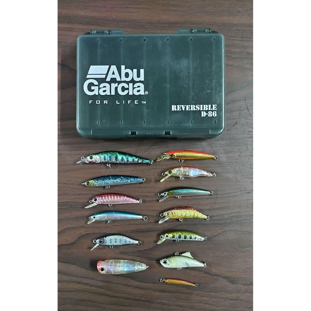 Used 13 piece lure set with case