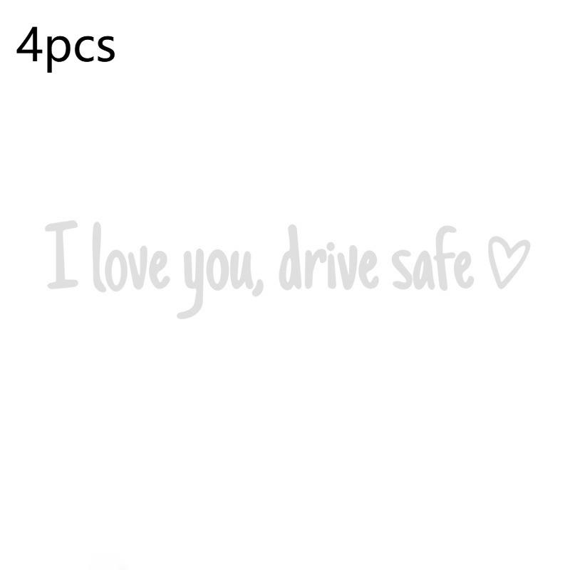 

Drive Safe I Love You Rearview Mirror Decal - Waterproof Vinyl Car Mirror Sticker - Driving Safety Reminder Adhesive A1