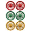 Trash Can Rim Cover, Modern Decorative Wheel Rim Cover, Spider-Spoke Style Wheel Rim Accessory for Standard Residential Garbage Bin