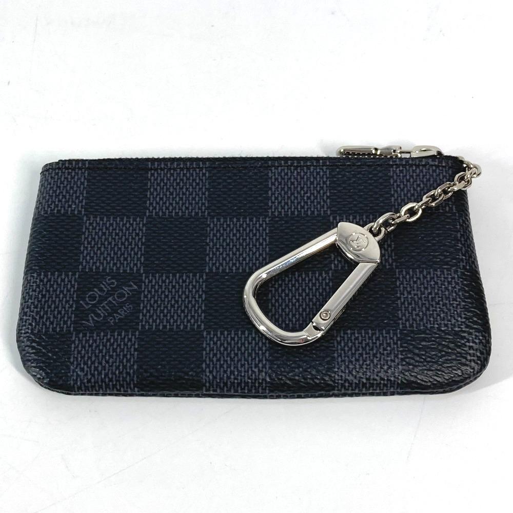 Louis Vuitton N60155 Damier Graphite Key Case Pochette Cles Coin Case Wallet