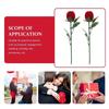 Simulation Flower Rose to Ring Box with Leaves Flower Wedding Ring Box  Jewelry Storage Case
