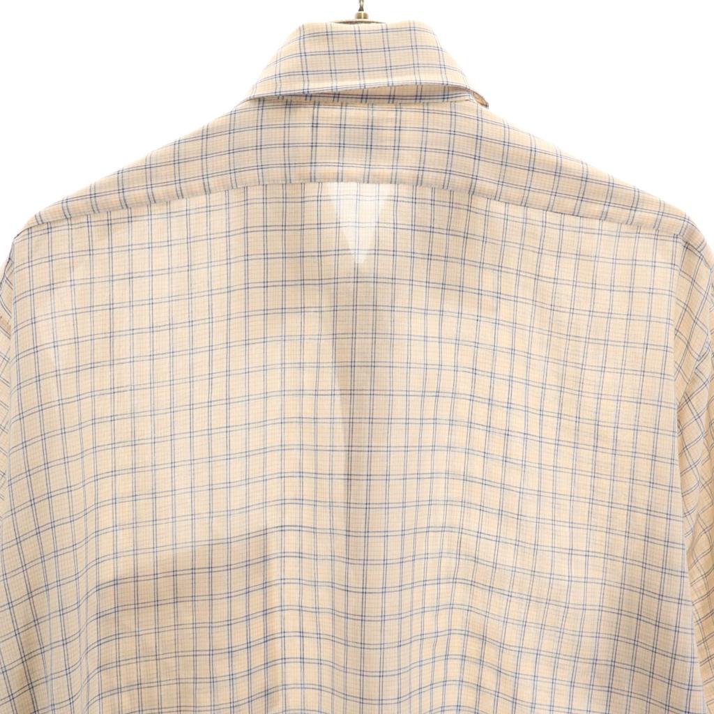 70s 80s vintage Check Pattern Short sleeve Box silhouette shirt 161/2 Men's Used