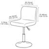Milk Silk Bar Stool Cover Elastic High Chair Cover Stretchable Adjustable Chair Protector For Home Kitchen Pub Counter Covers