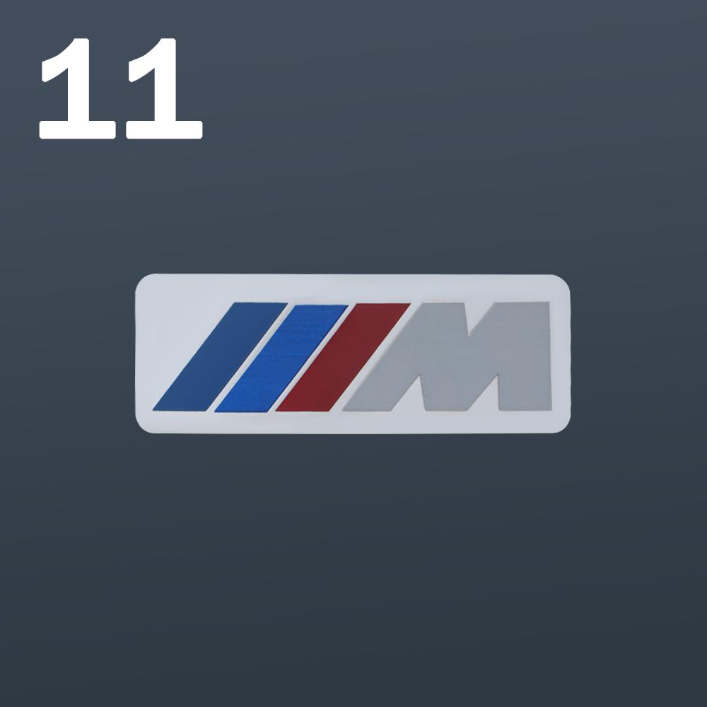 Auto Decoration Stickers 3D Aluminum Car Body Tail Trunk Badge Decals For BMW M Performance M3 M5 Motor Sport Emblem Accessories