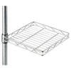 Doshisha Luminous Rack, a Steel Rack Part with a Rotating Table and Adjustable Shelves, Measures 25.5cm Wide X 27.5cm Deep X 4cm High (25AKT-2525), Ha