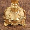 Baroque Style Classical Relief Sculpture Metal Candle Holder Home Decor Living Room Desktop Fireplace Candlestick Ornaments