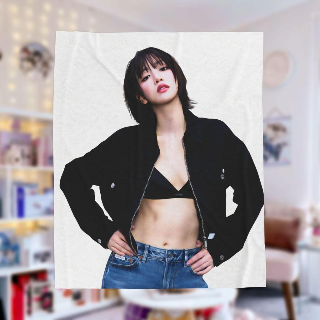 Idle Minnie Denim Campaign Plush Blanket: G Idle Neverland Kpop Concert Tour Merch 2025