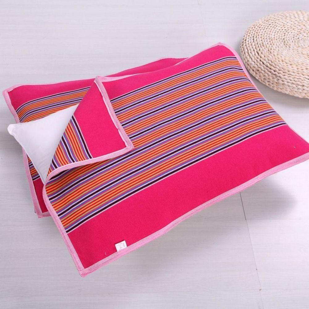 2Pcs Thickened Thickening Pillowcase Breathable Soft Striped Pillow Cover Stripe Design Washable Cushion Cover All Seasons
