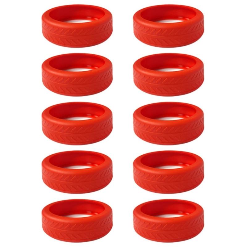 10pcs Silicone Wheel Cover for Luggage Absorb Shocks and Protect Your Suitcase Fashionable Wheel Accessory